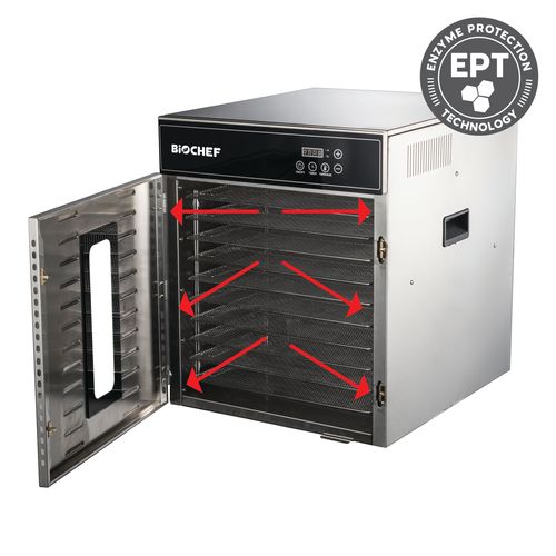 BioChef Commercial 10T Digital Food Dehydrator EPT™ Drying Technology BioChef Commercial 10T Digital Food Dehydrator EPT™ Drying Technology