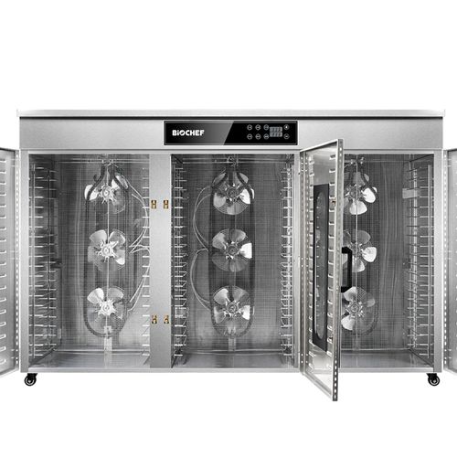 BioChef Commercial 60T Digital Food Dehydrator Door Open Fans BioChef Commercial 60T Digital Food Dehydrator Door Open Fans